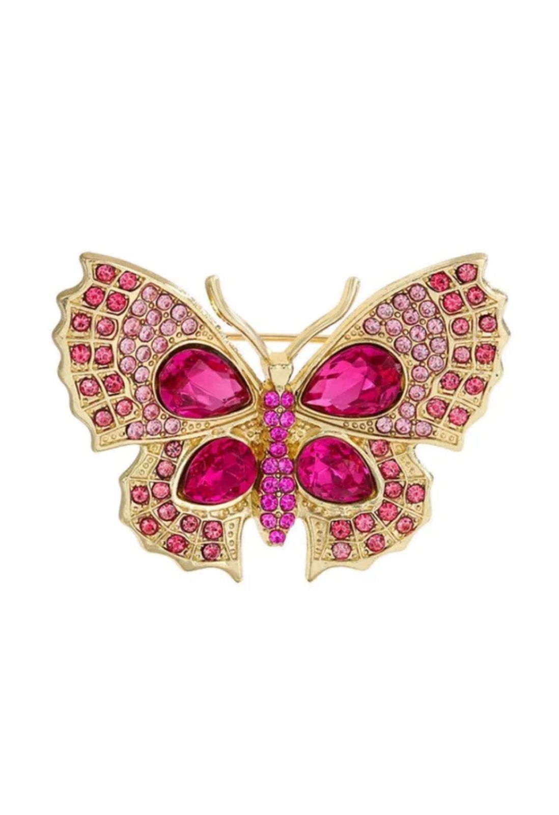 Auren Rosé Papillon Brooch