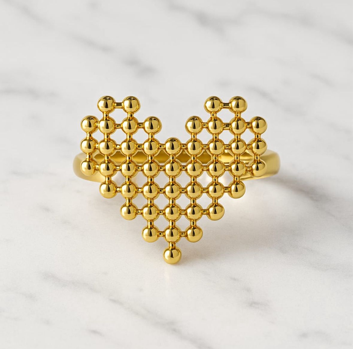 Auren Lattice Gold Ring