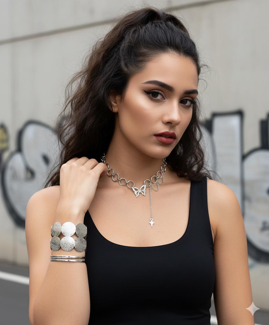 Eclipse Chain Statement Necklace