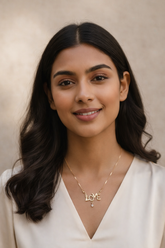 Eternal Love Gold Pendant Necklace