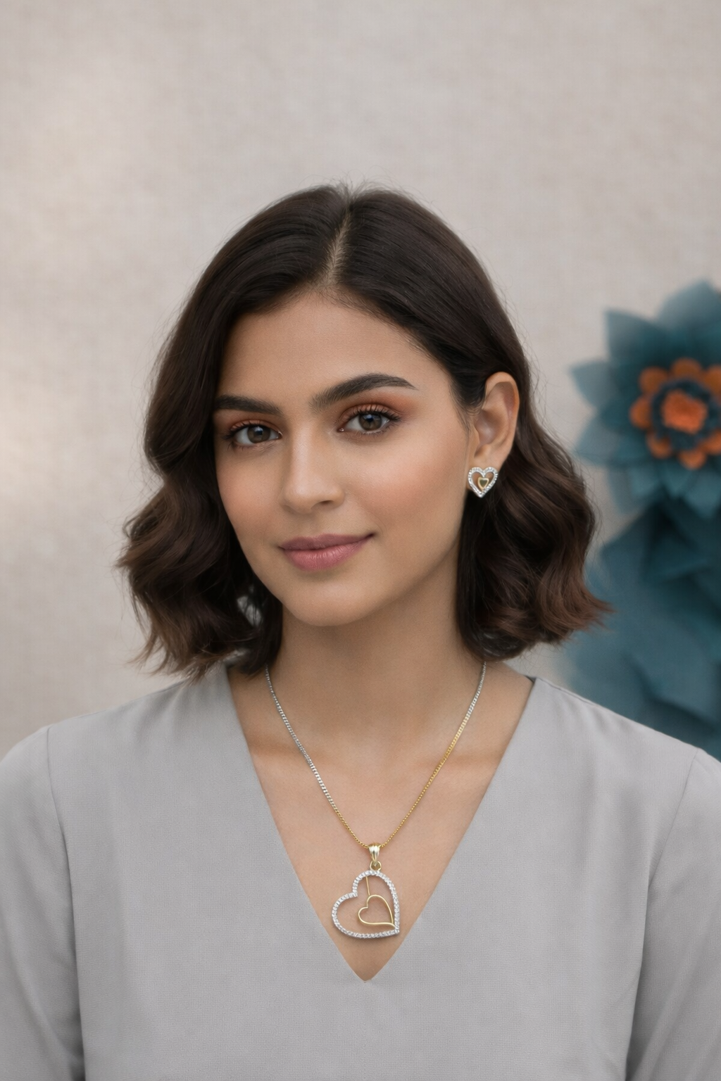 Eterna Heart Pendant Set