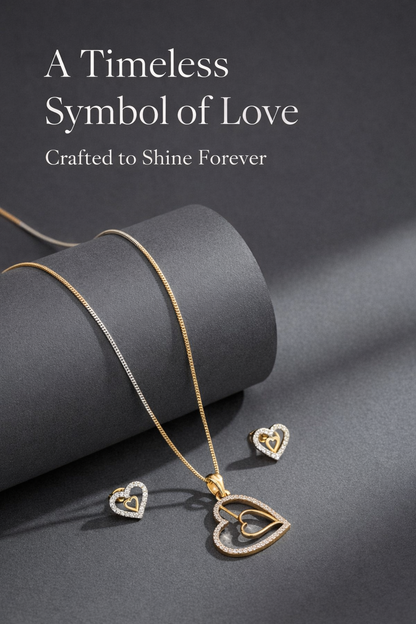 Eterna Heart Pendant Set