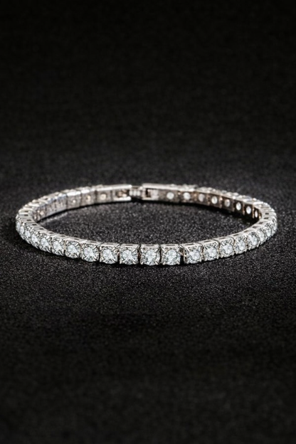S925 Sterling Silver Tennis Bracelet Simulated Diamond CZ Gift