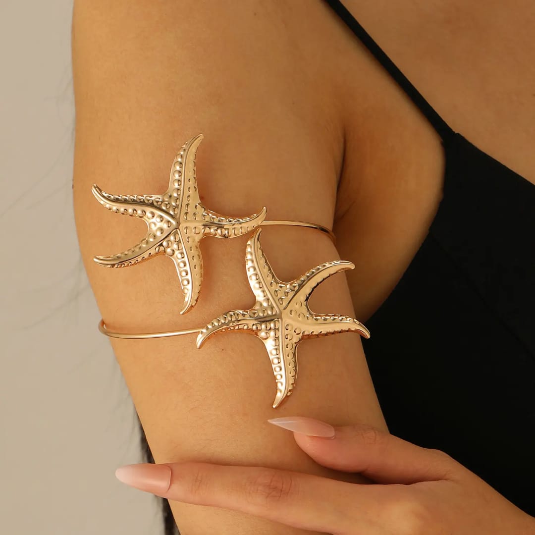 Maré Starfish Gold Arm Cuff