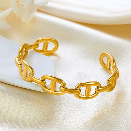 Monaco Bold Link Gold Bracelet