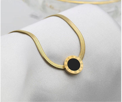 Auren Noir Medallion Necklace