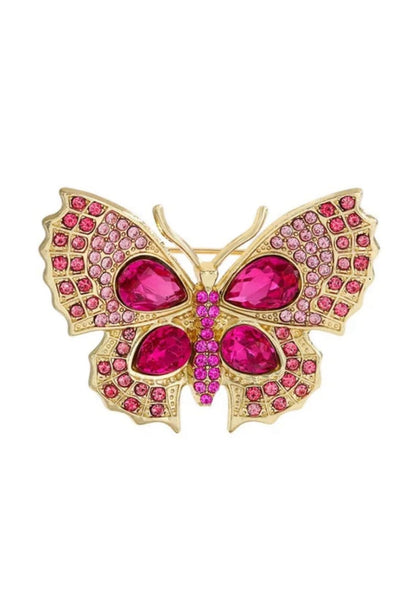 Auren Rosé Papillon Brooch