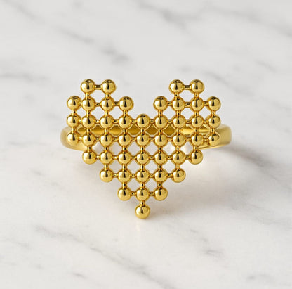 Auren Lattice Gold Ring