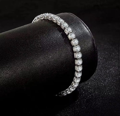 S925 Sterling Silver Tennis Bracelet Simulated Diamond CZ Gift